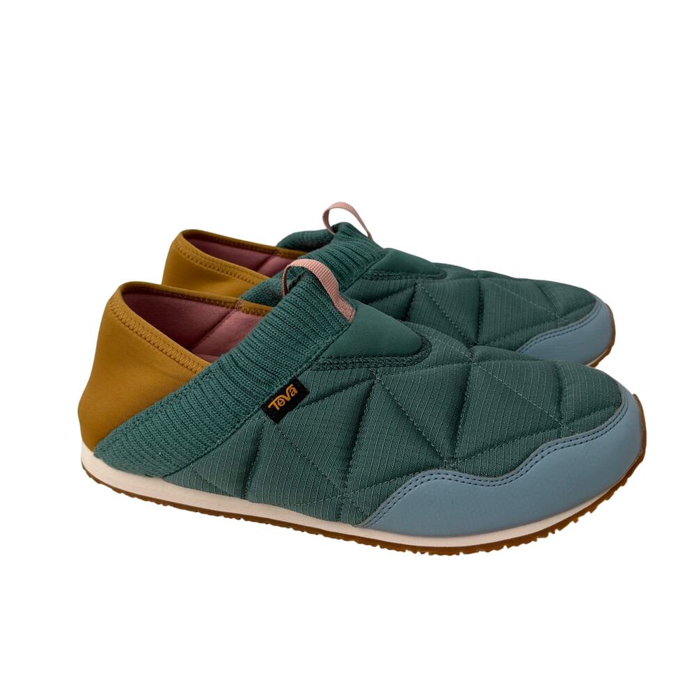 Teva ReEmber Moc Women’s Size 12 Quilted Slip On Shoes Outdoor Blue Green